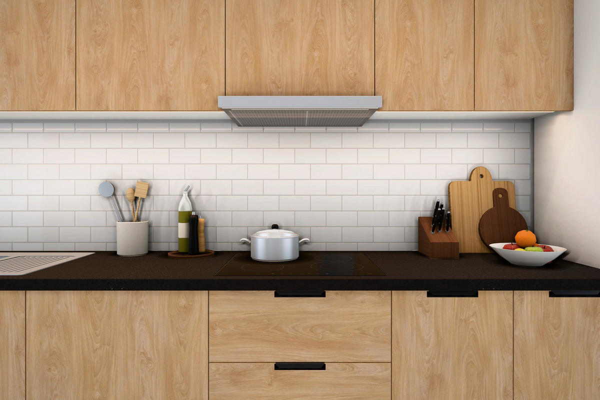 KÜCHENZEILE Sorento Sonoma Eiche & Weiß – 400 cm – K88-G400 R - Schwarz/Weiß, Holzwerkstoff/Metall (400/247/58cm) - ROYAL24_MARKT