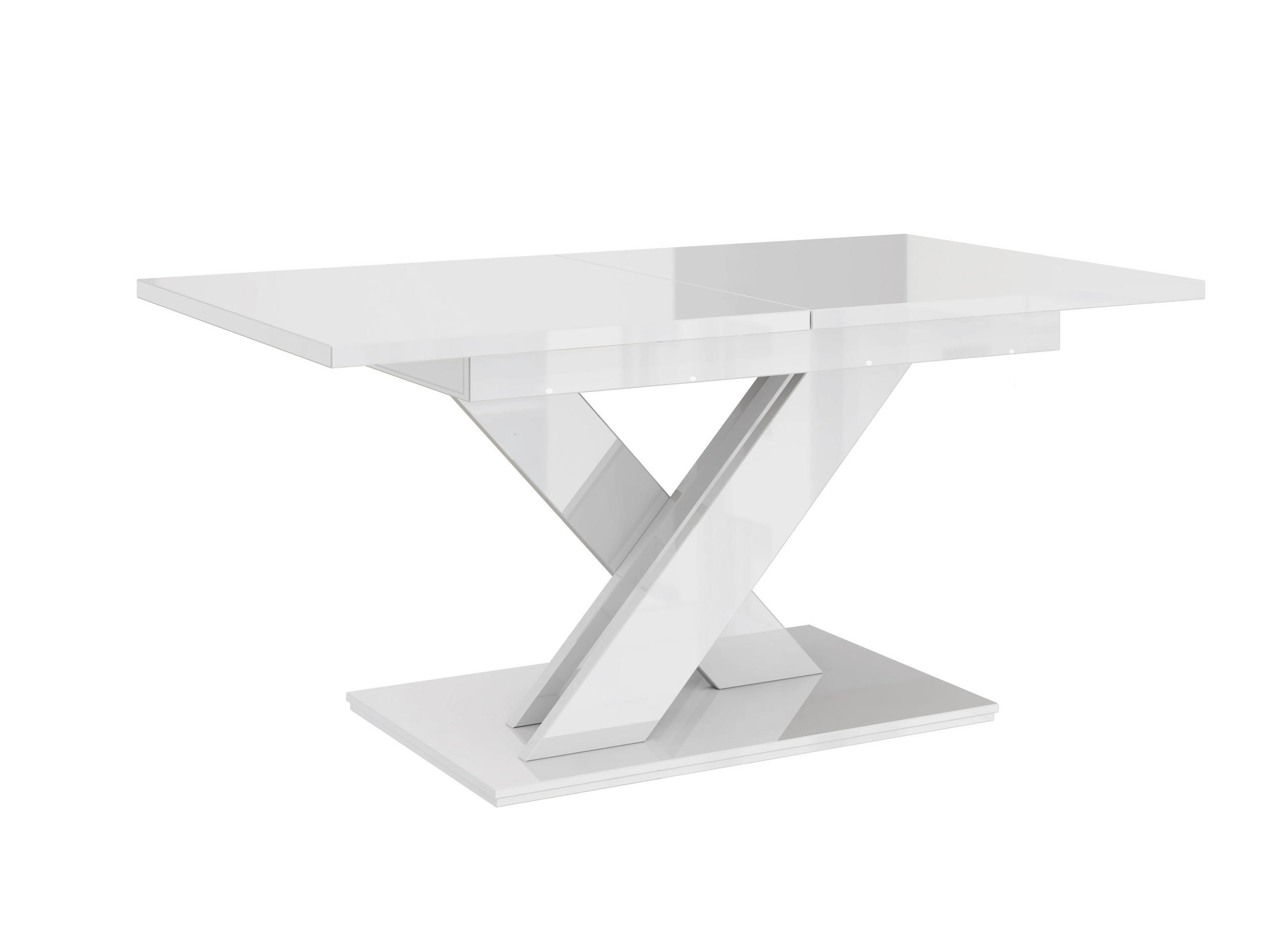 designimpex Esstisch Weiß Hochglanz 140x75x80 cm
