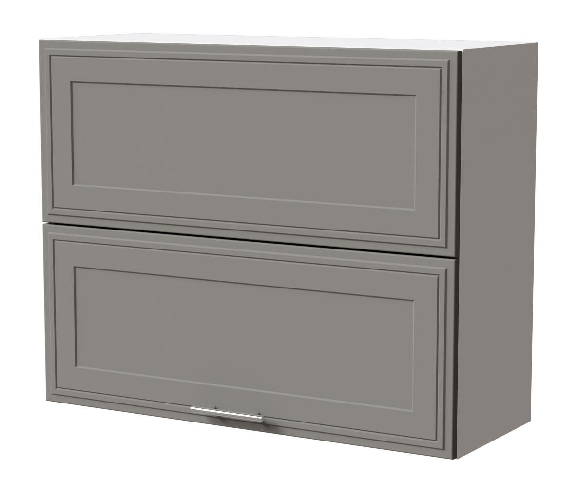 KLAPPHÄNGESCHRANK Salo W8B/90-AV Weiß / Dust Grey Matt 90 / 32,5 / 72cm - Weiß/Grau, Holz/Holzwerkstoff (90/72/32.5cm) - Feldmann-Wohnen