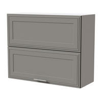 KLAPPHÄNGESCHRANK Salo W8B/90-AV Weiß / Dust Grey Matt 90 / 32,5 / 72cm - Weiß/Grau, Holz/Holzwerkstoff (90/72/32.5cm) - Feldmann-Wohnen