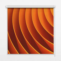 VNÚTORNÁ roleta - okenná roleta - roleta - 130x140 cm - Oranžová abstrakcia - oranžová, plast (130/140/0.5cm) - TULUP