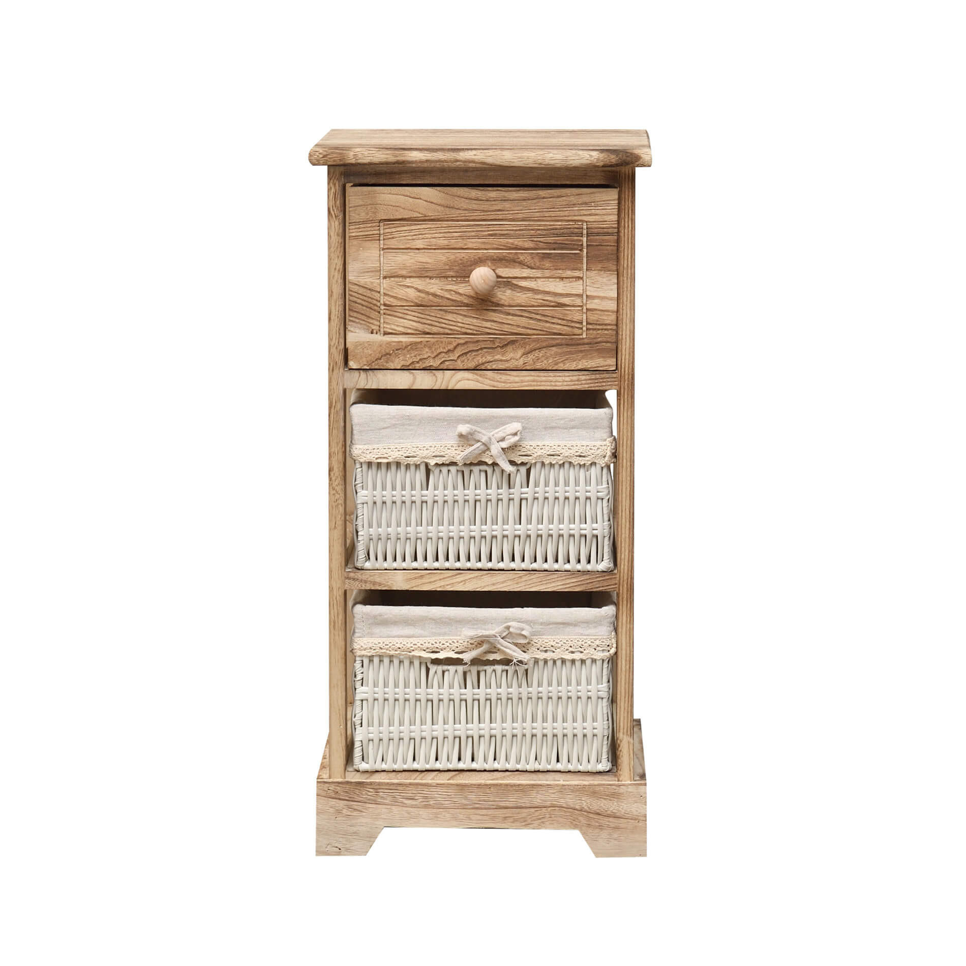 Mobili Rebecca Nachttisch Braun 27x63x30 cm