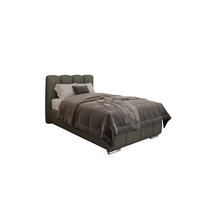 POLSTERBETT Zaira 100x200cm – Elegantes Polsterbett für modernen Wohnstil , ohne matratze, grau - Grau, Holz (100/200cm) - Panda Möbel