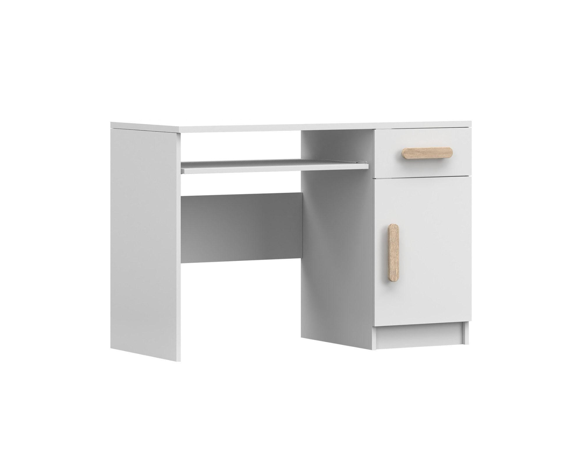 KINDERSCHREIBTISCH INGE 08 110/75/50 cm Weiß/Sonoma Eiche - Weiß/Sonoma Eiche, Holzwerkstoff (110/75/50cm) - Deine Möbel 24