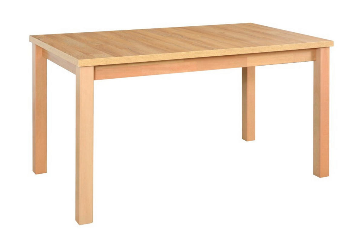ESSTISCH Modena 1, 140-180/80 cm, grandson - Birkefarben, Holz (80/140/78cm) - Leaf Design