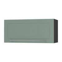 KLAPPHÄNGESCHRANK Kvantum W4B/80-AV Mint Matt / Schwarz Matt 80 / 32,5 / 36cm - Schwarz/Mintgrün, Holz/Holzwerkstoff (80/36/32.5cm) - Feldmann-Wohnen