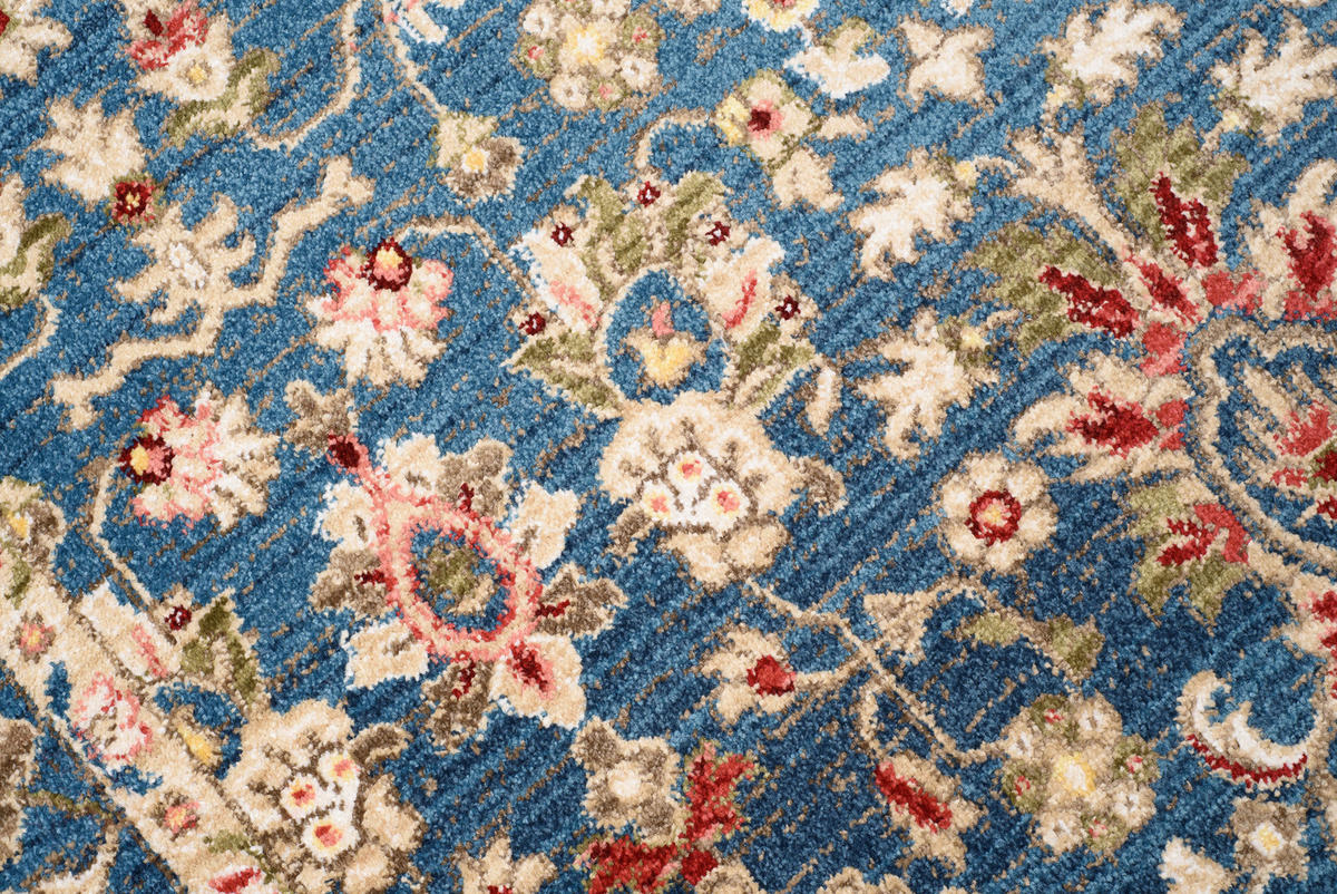 TEPPICH RIVIOLI Blau 80/150 cm - Blau, Textil (80/150cm) - Tapiso