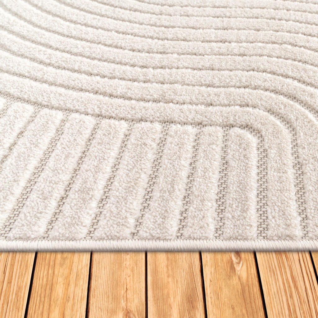 Thumbnail - Paco Home Outdoorteppich, Creme, Textil, Rechteckig, 200x290 cm, strapazierfähig, für Fußbodenheizung geeignet, Teppiche...