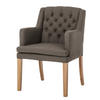 ARMLEHNENSTUHL - Webstoff - Braun, Textil (60/87/67cm) - home24