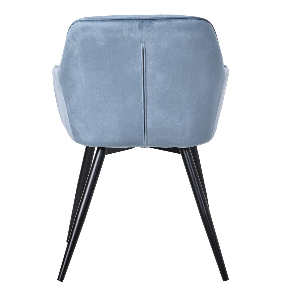 ARMLEHNSTUHL-SET 4 Stück in Samt(YZ5) - Dunkelblau, Textil (58/81/63cm) - HOMAVO