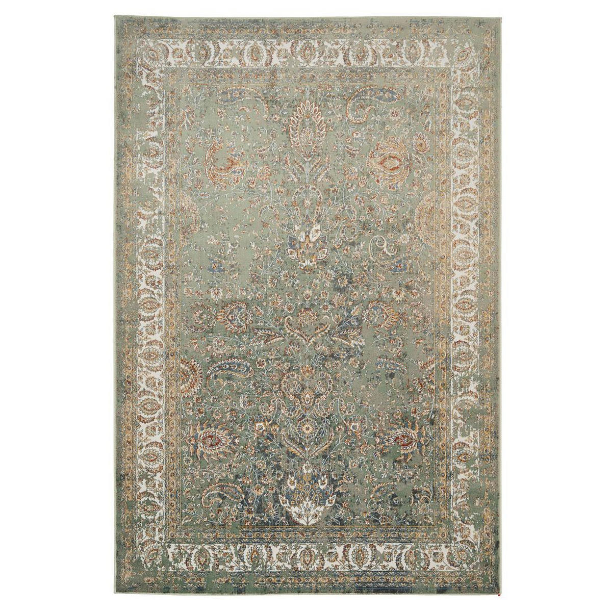 WEBTEPPICH Havana Basila Grün - Grün, Textil (191/279cm) - Kukoon Rugs