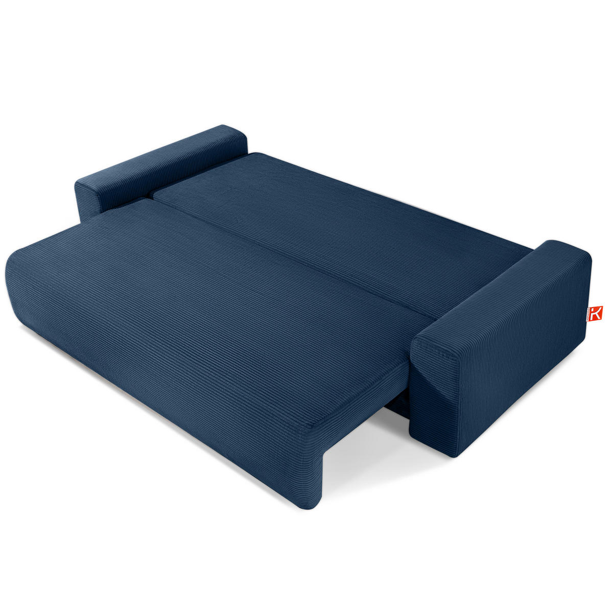 3-SITZER SCHLAFSOFA MOLLIS, Corduroy, Marine - Dunkelblau, Holz/Holzwerkstoff (250/93/108cm) - KONSIMO®