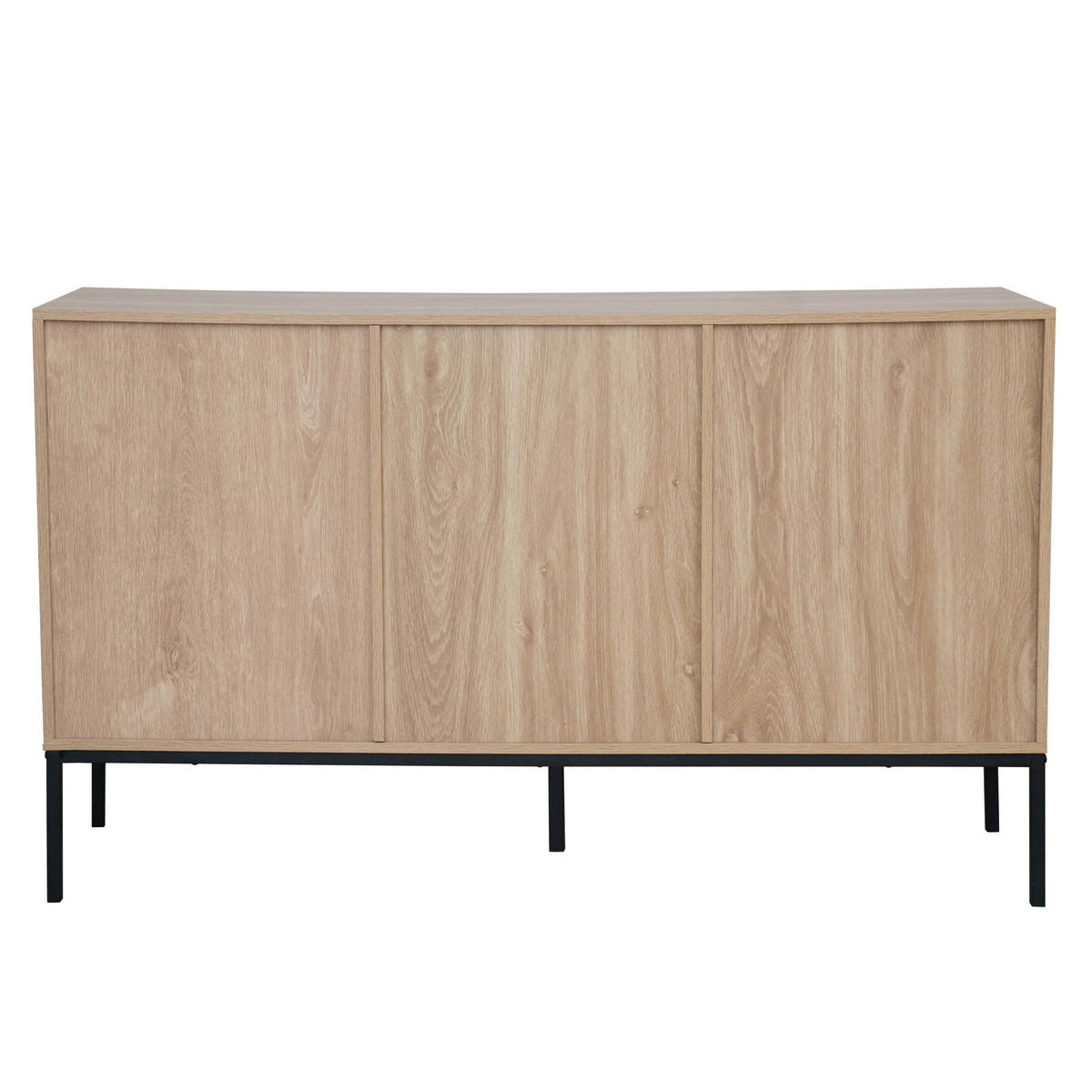 SIDEBOARD, helles Holzeffekt - Beige, Holz (40/85/147cm) - Oviala