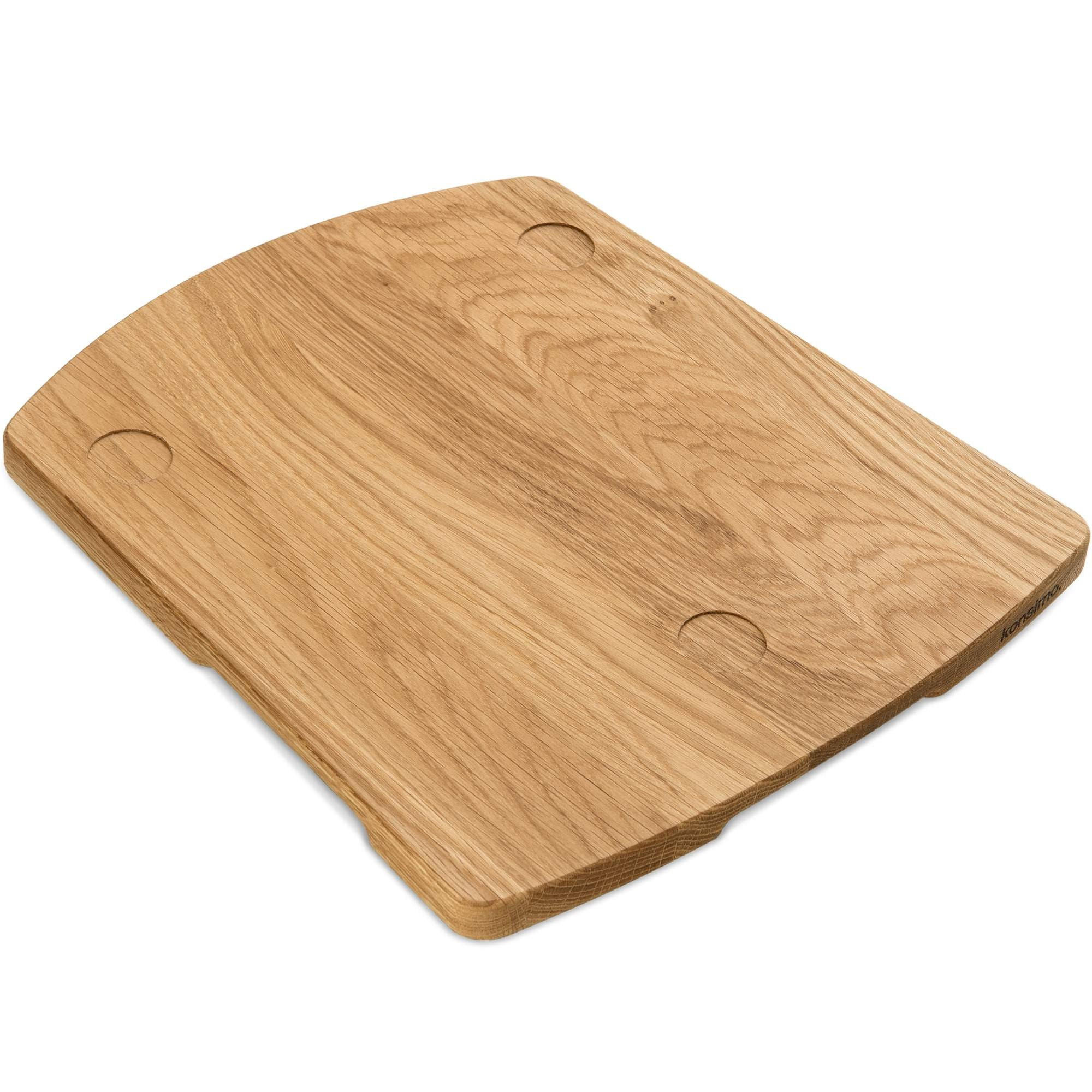 TOPFUNTERSETZER Gleitbrett COQUERE für Thermomix TM5 und TM7 - Eichefarben, Holz (32/35cm) - KONSIMO®