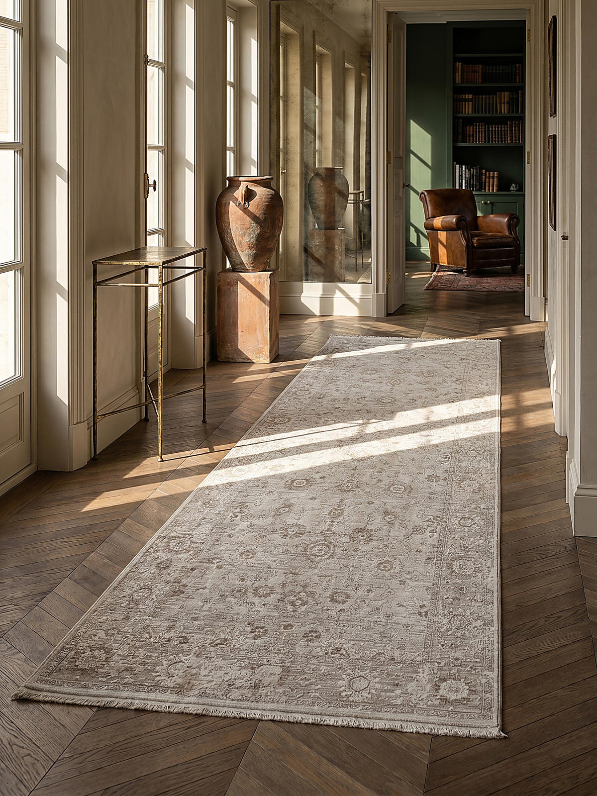 TEPPICHLÄUFER Orientalisch SCRIVIA Polypropylen Beige 80 x 300 cm - Beige, Textil (80/300cm) - KADIMA DESIGN