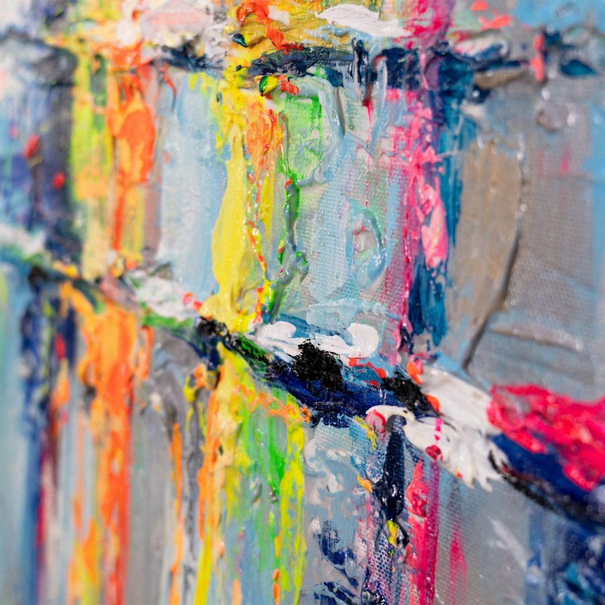 GEMÄLDE Farbige Segel auf Keilrahmen 115x50 cm - Multicolor, Holz (115/50cm) - YS-art gallery