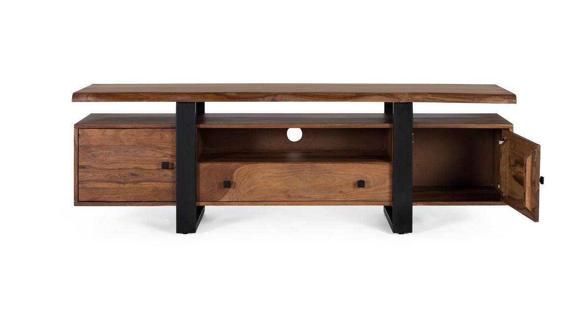 TV-SCHRANK aus braunem Palisander - Braun, Holz (170/55/45cm) - Giner y Colomer