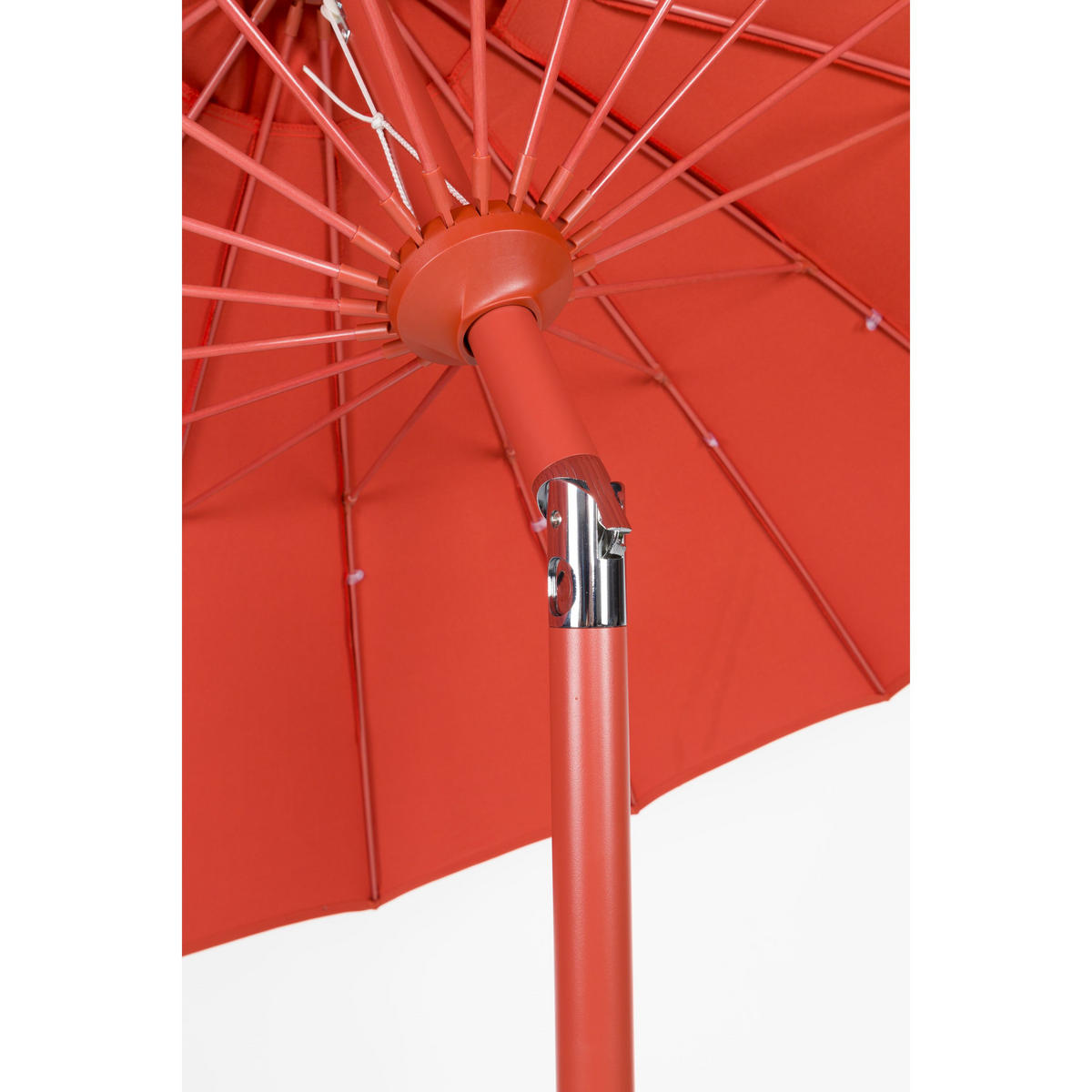 SONNENSCHIRM Sunshine Set Rot - Rot, Kunststoff (250/250cm) - Zuiver