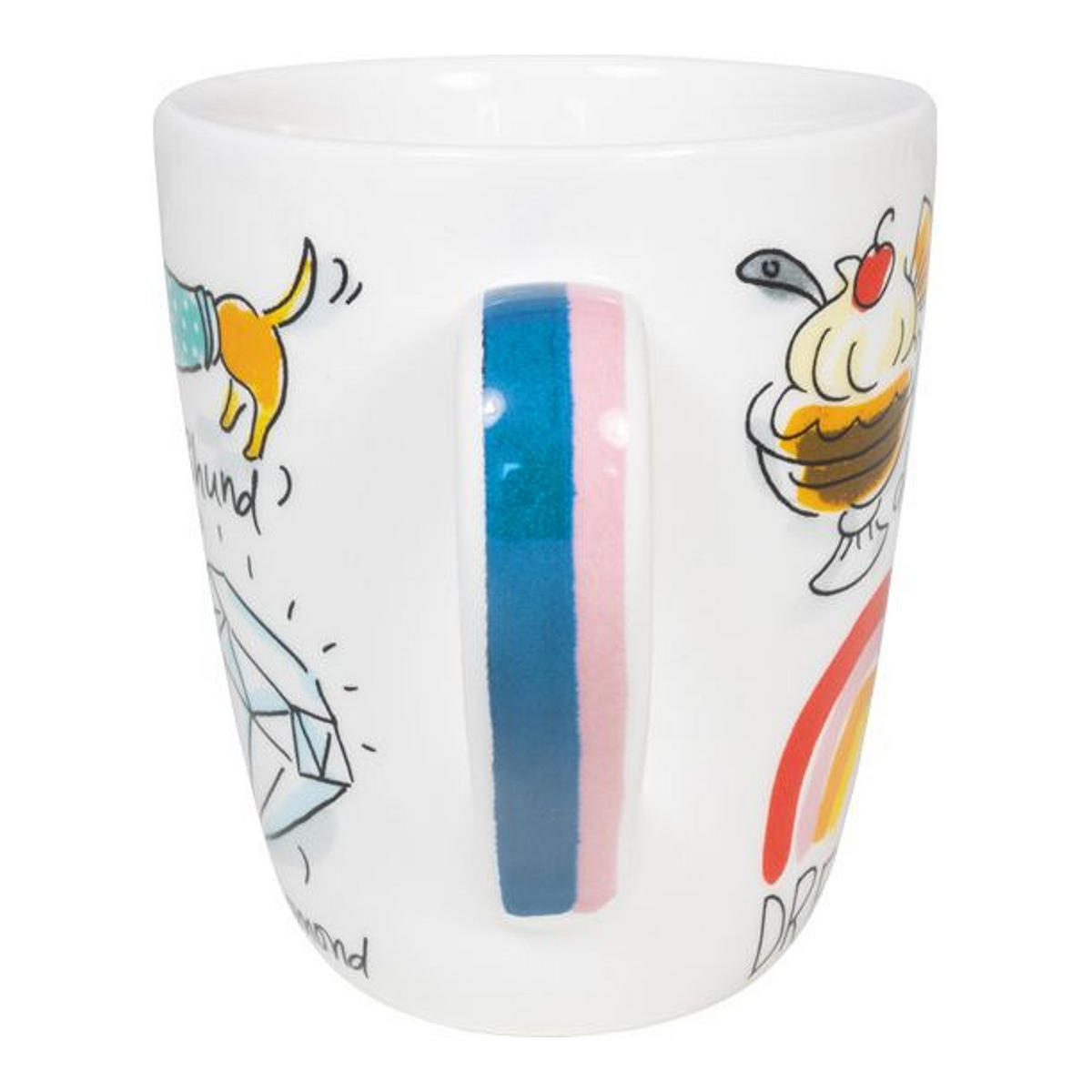 BECHER Liebesbrief D in Bunt - 350 ml - Multicolor, Keramik (0.35L) - Blond Amsterdam