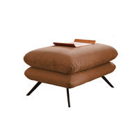 HOCKERBANK CHARME Braun Cord - Braun, Textil (120/45/70cm) - KAWOLA