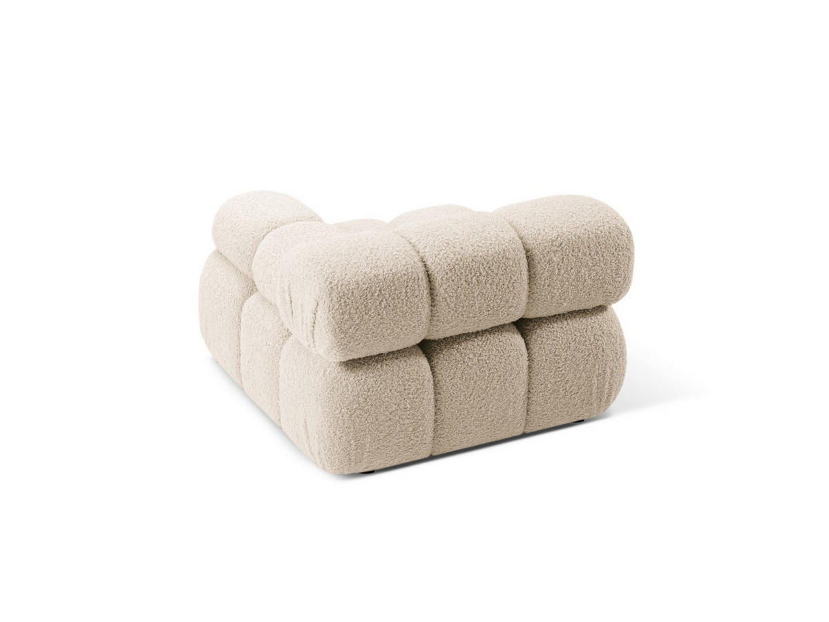 MODUL rechts Bellis aus Boucle leichtes beige - Creme, Textil (94/70/94cm) - Micadoni