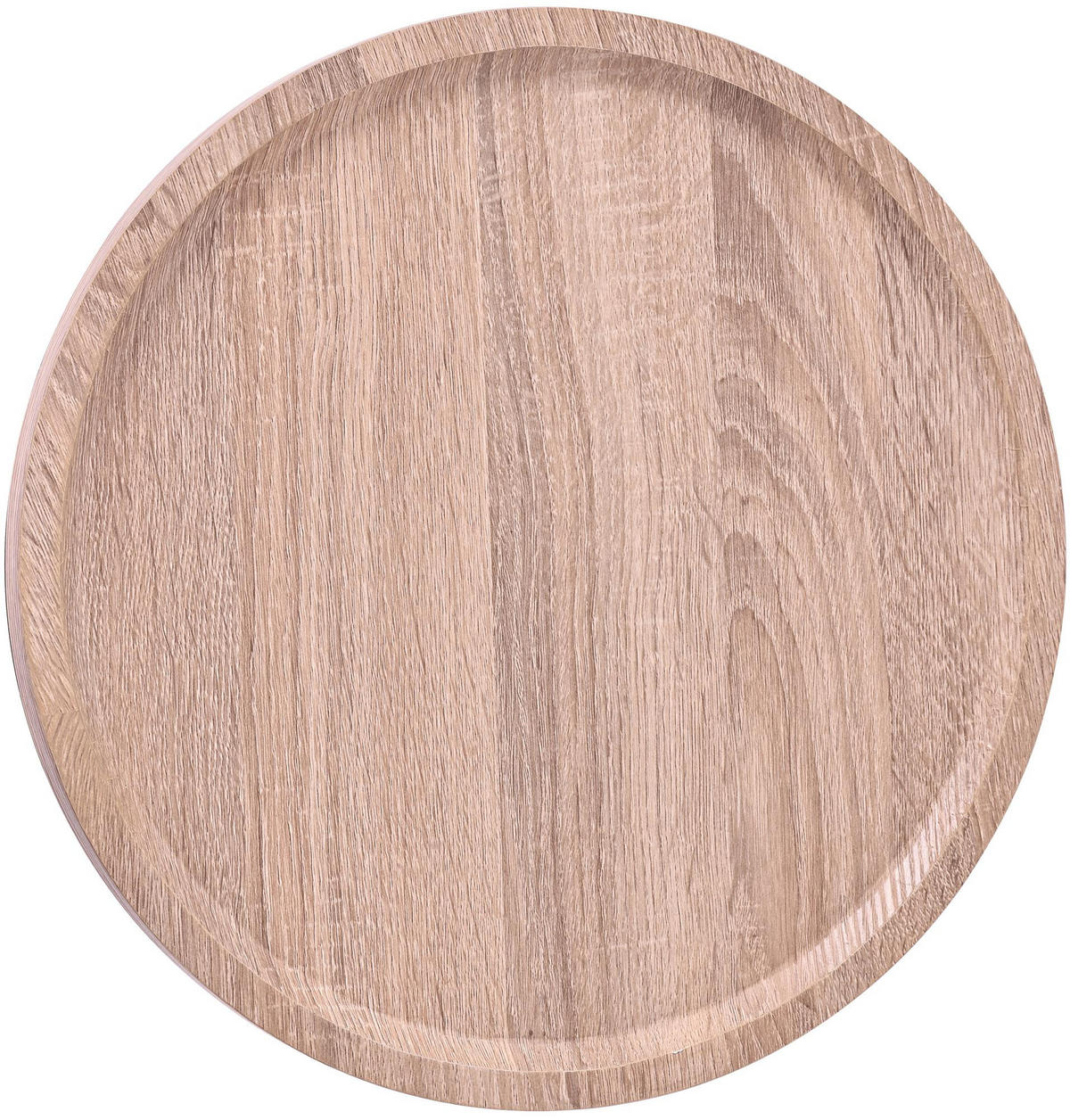 BEISTELLTISCH Kombi Set Holz Eiche - Eichefarben/Schwarz, Holz/Metall (40/40/42cm) - CLP