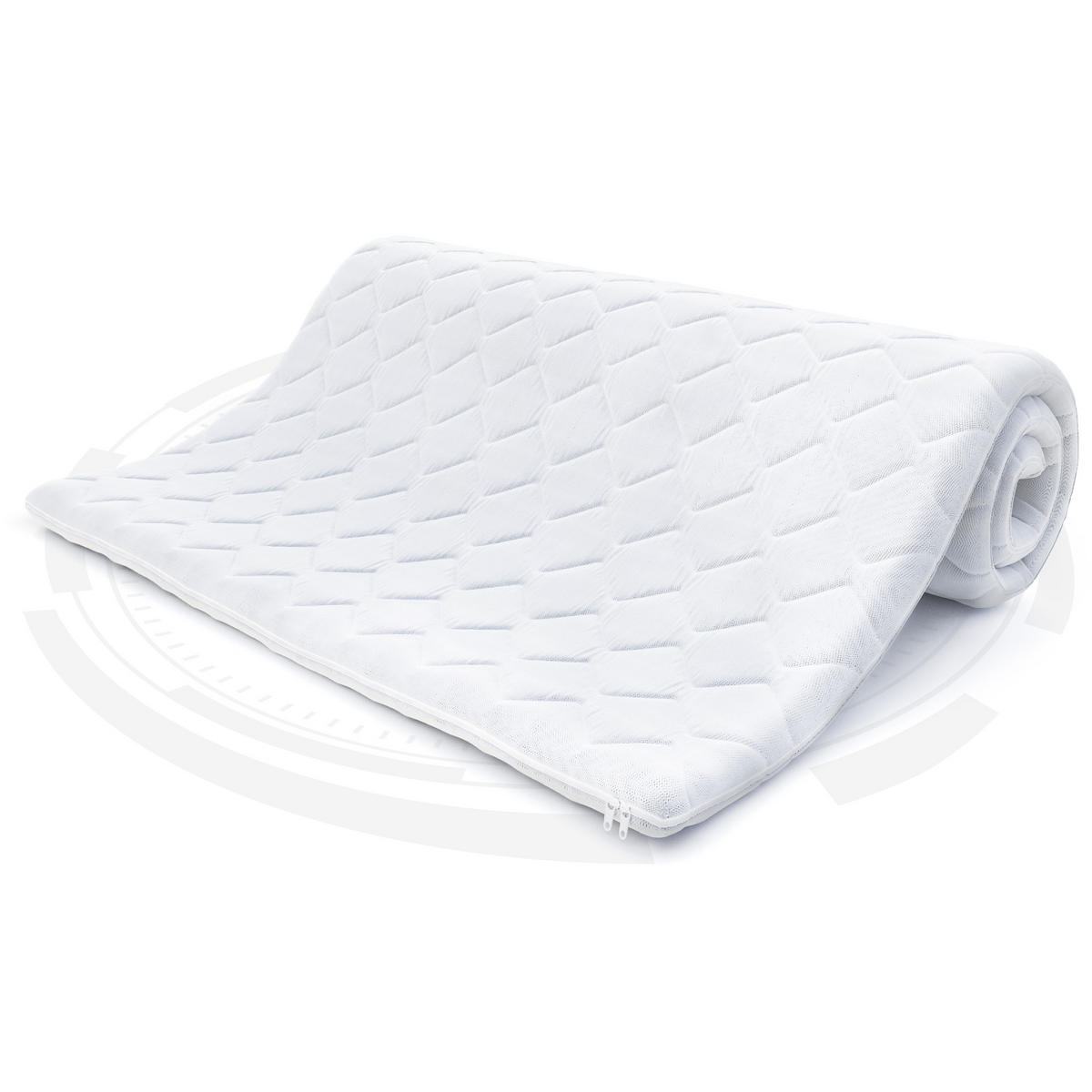 TOPPER Fruti Kokos - Weiß, Textil (80/200cm) - FDM