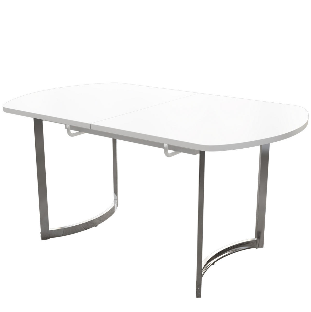 JÍDELNÍ stůl 140/180 x 80 cm bílý z MDF s rozkládací deskou - bílá, kompozitní dřevo (180/80/75cm) - OKWISH
