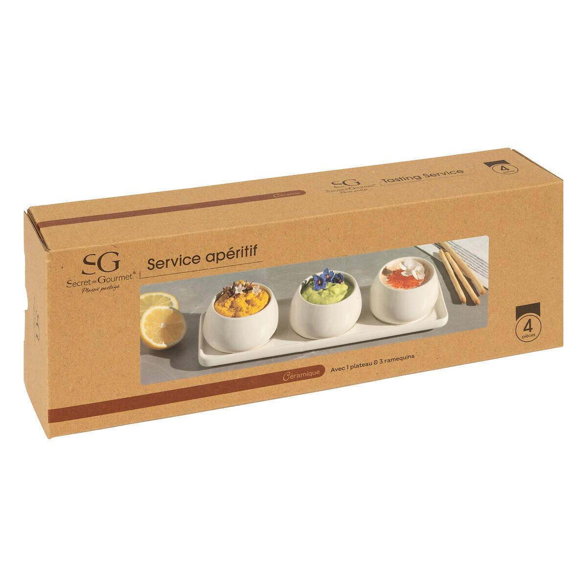 DIP-SCHALEN Nora - Weiß, Keramik (9.5cm) - Secret de Gourmet