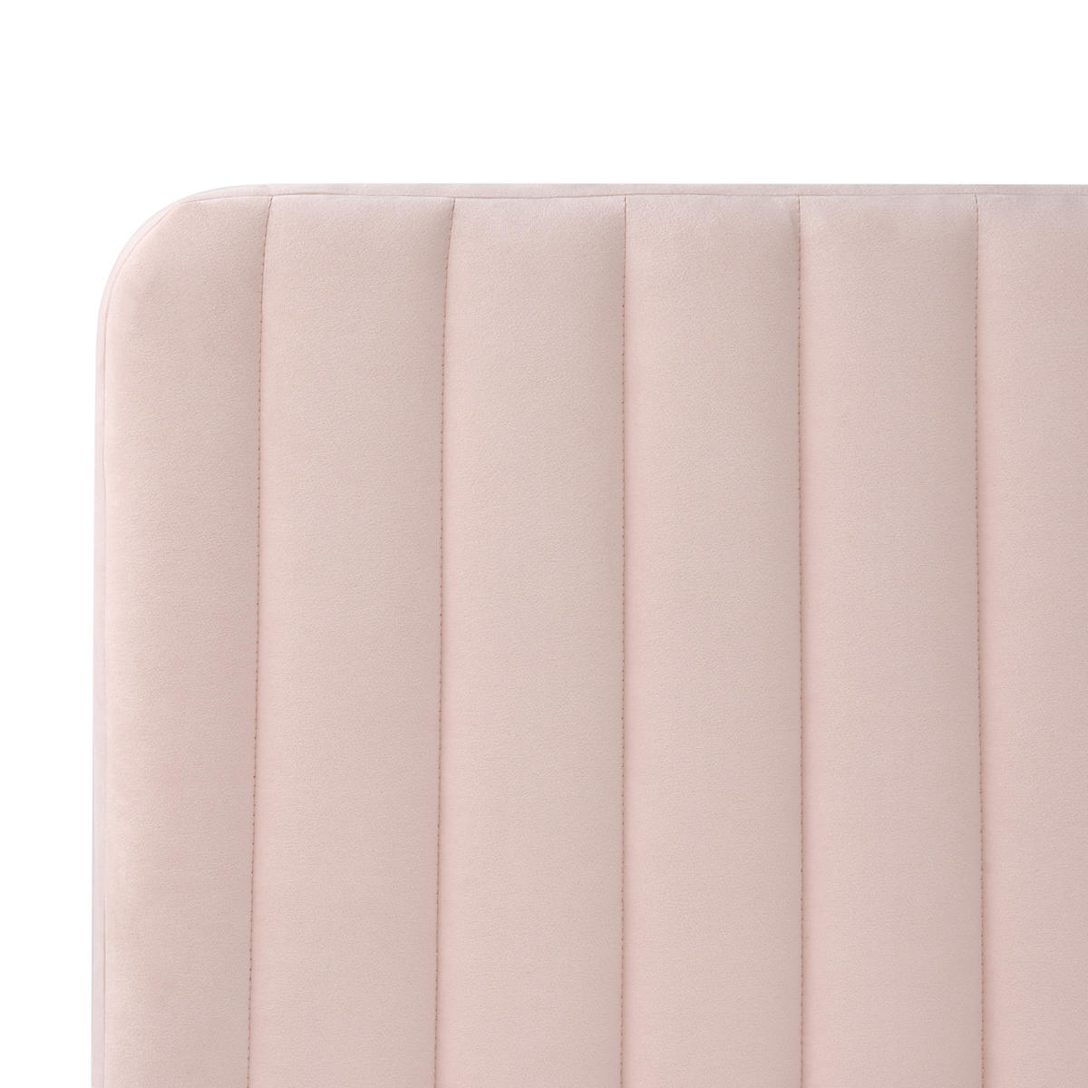 BETT mit Lattenrost 120/200 cm Pastellrosa Lunan - Pink, Textil (120/200cm) - Beliani