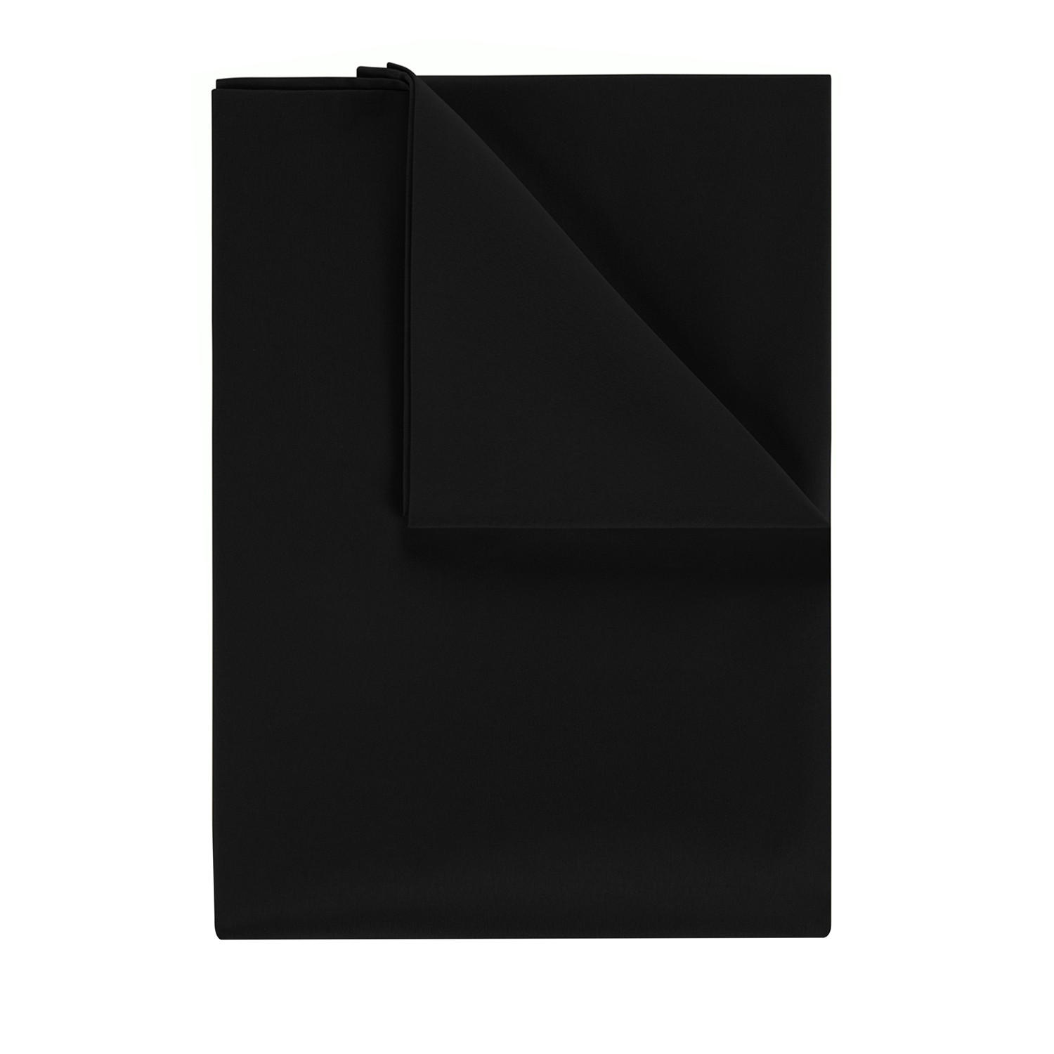 BETTTUCH ohne Gummi 320/275 cm, in Schwarz - Schwarz, Textil (275/320cm) - Blumtal