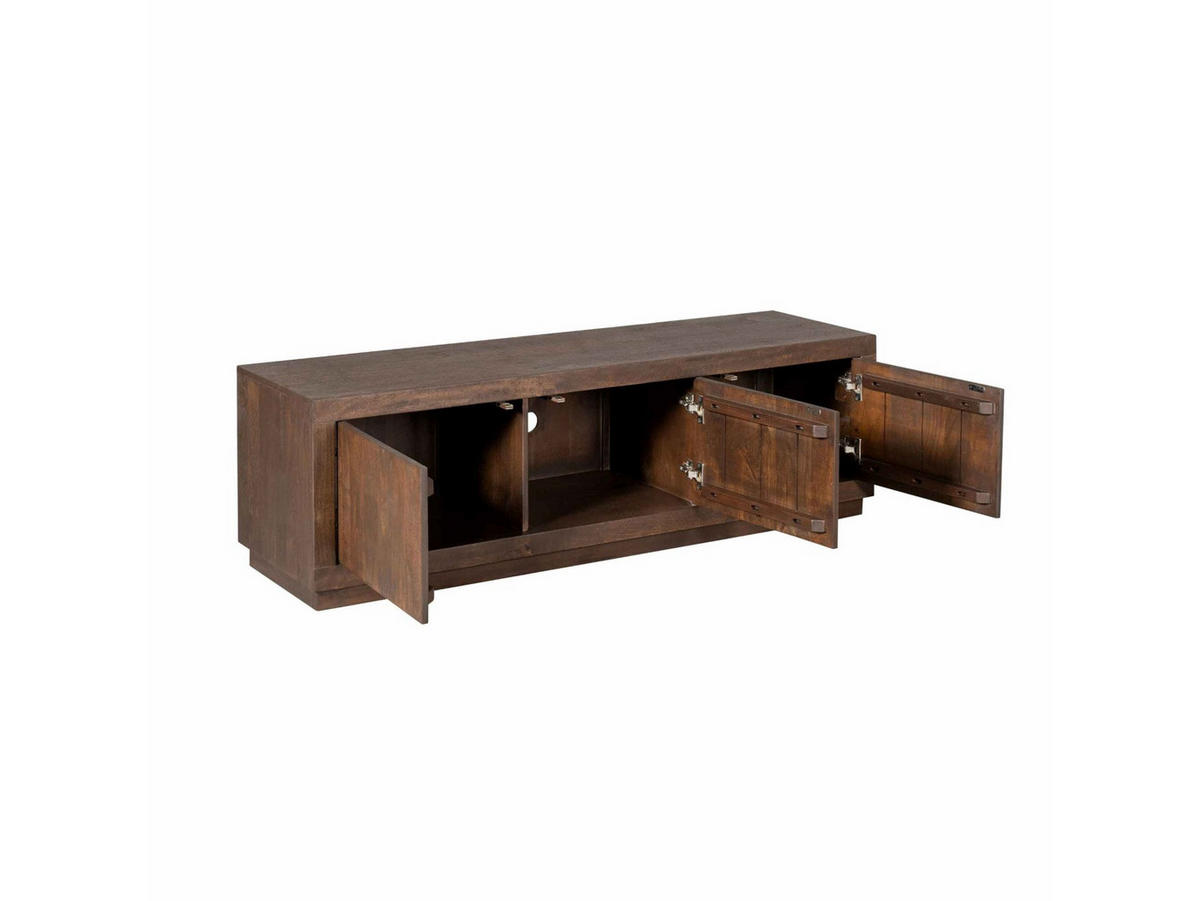 LOWBOARD Leuven Mangoholz 150 cm / 42 cm Braun - Braun, Holz (150/46/42cm) - Villa Möbel