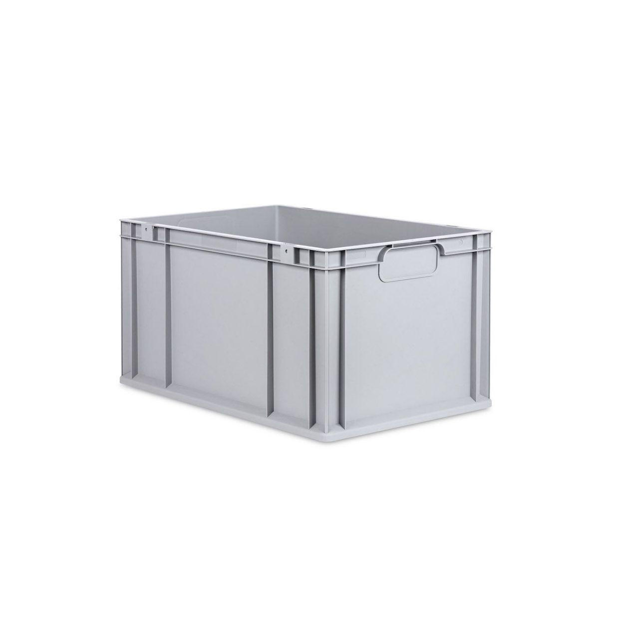 EUROBOX 3x Nextgen Economy Mit Scharnierdeckel Grau/Rot Griffe Geschlossen 65 Liter - Rot, Kunststoff (40/32/60cm) - PROREGAL