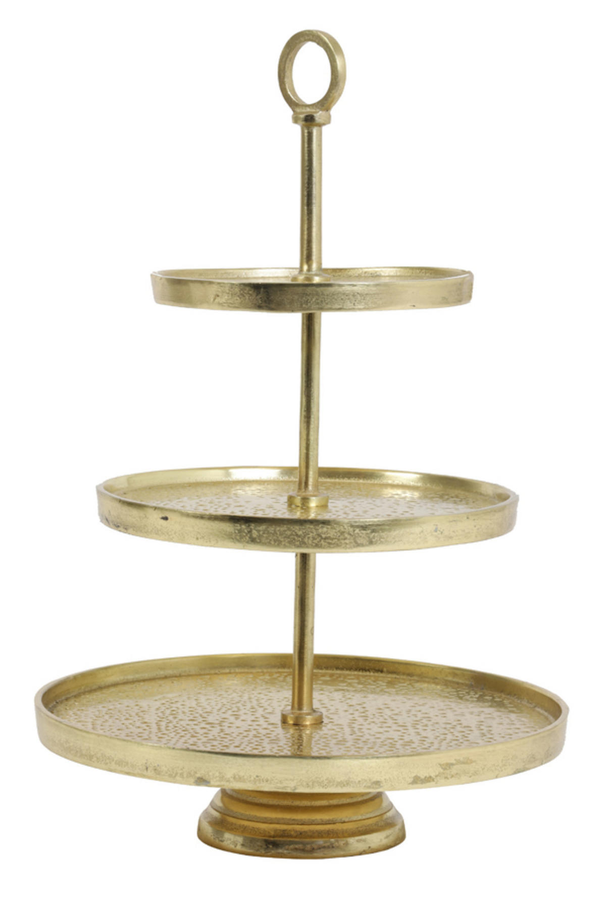 ETAGERE Lutek Gold Ø32/48 cm - Goldfarben, Metall (32/48cm) - Light & Living