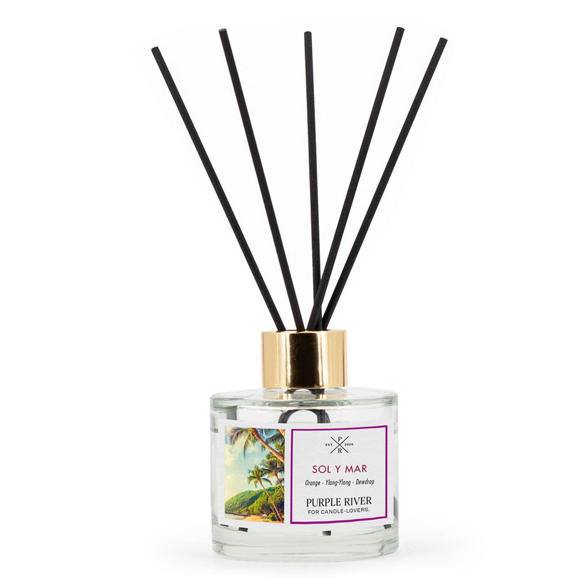 DIFÚZOR Purple River - biela, sklo (7/7/7cm)