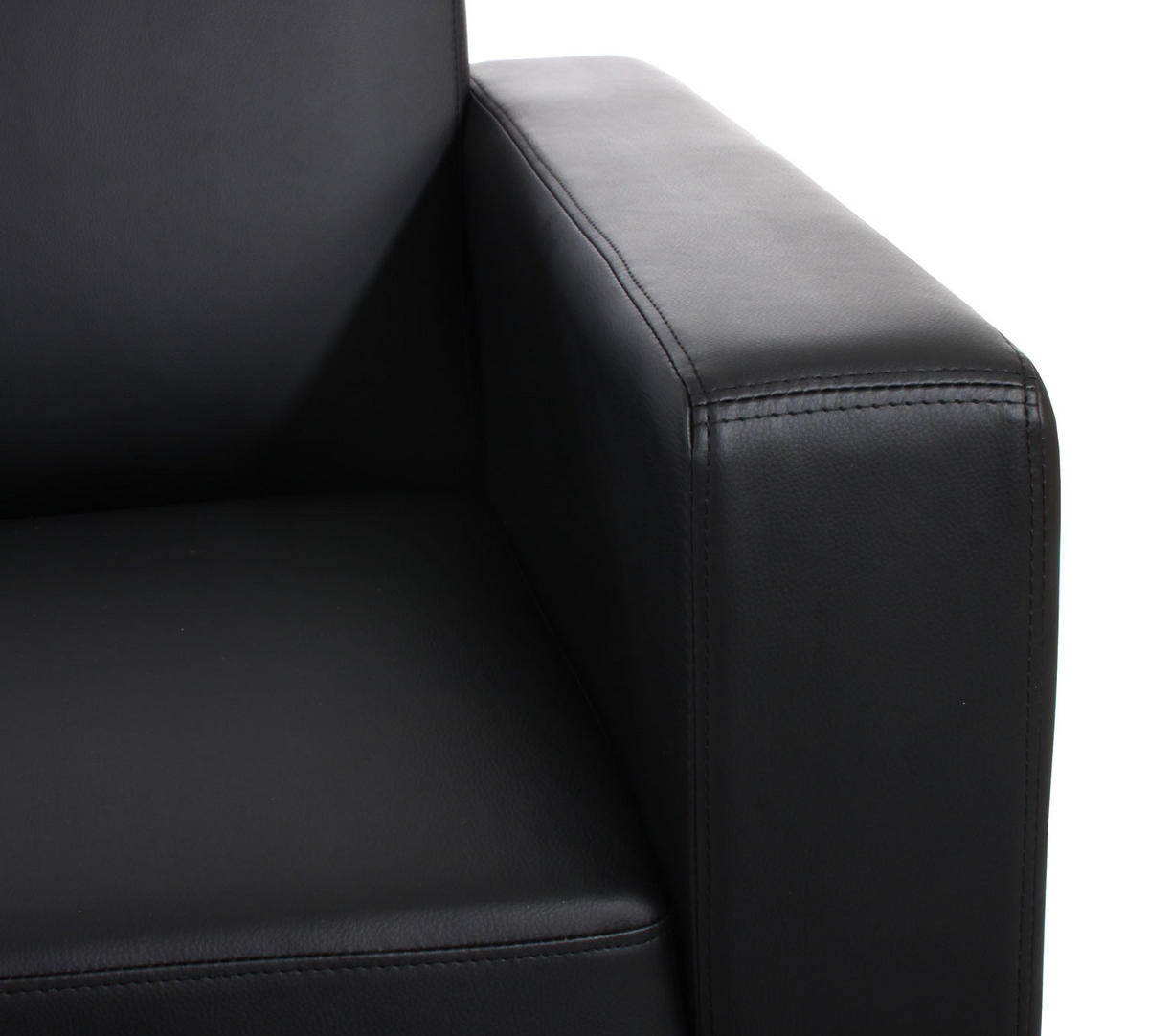 SOFA-GARNITUR Schwarz - Schwarz, Textil (136/76/72cm) - MCW
