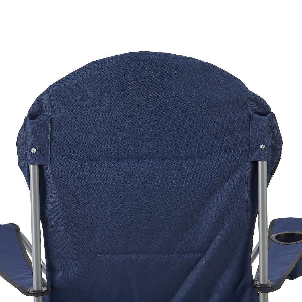 CAMPINGSTUHL Lido dunkelblau mit Flaschenhalterung & Tragetasche - Blau, Textil (62/102/62cm) - Juskys