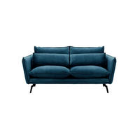 SOFA Layla 2,5-Sitzer-Velluto 11 - Dunkelblau, Holz/Textil (197/95/98cm)