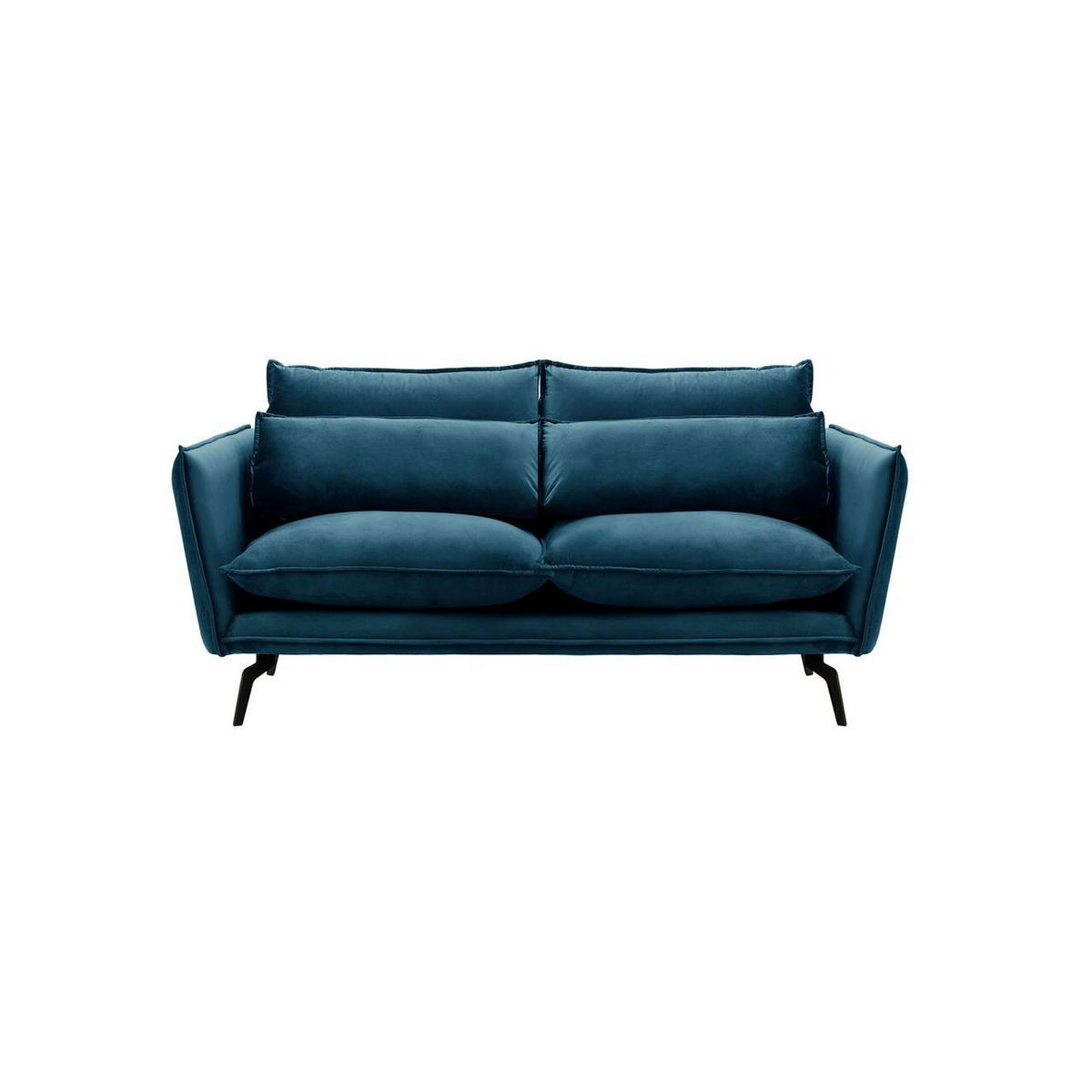 SOFA Layla 2,5-Sitzer-Velluto 11 - Dunkelblau, Holz/Textil (197/95/98cm)