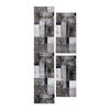 BETTUMRANDUNG Phönix abstraktes Design blau 1 x 67 x 340 cm, 2 x 67 x 140 cm Set 3-teilig - Blau, Kunststoff/Textil (67/620cm)