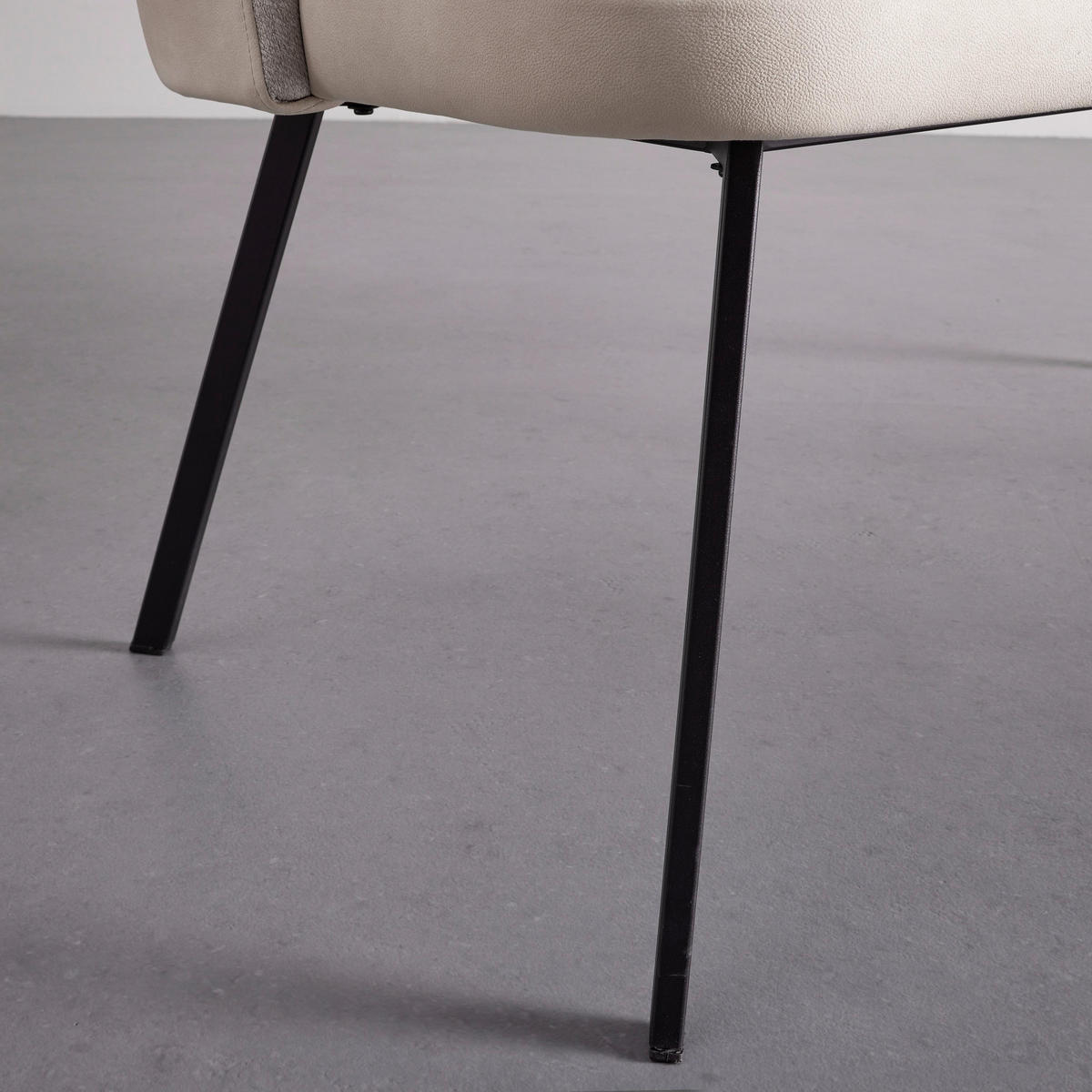 SITZBANK Danielle Creme Mikrofaser Gepolstert - Creme, Holz (115/82.5/65cm) - Bessagi Home