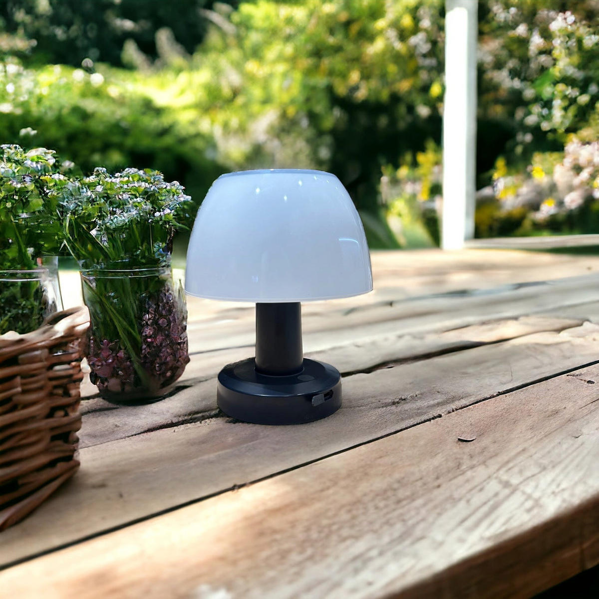 SOLARTISCHLAMPE 4er-set LUMINA weiß - Weiß, Kunststoff (15.3/15.3/13.5cm) - Lumisky