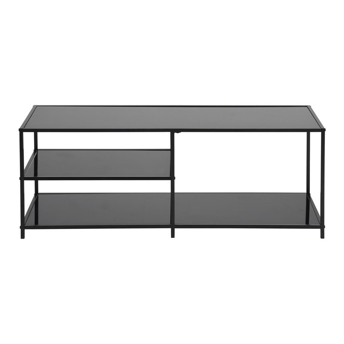 COUCHTISCH rechteckig Glas - Sonoma Eiche, Glas/Metall (110/40/42cm) - Urban Meuble