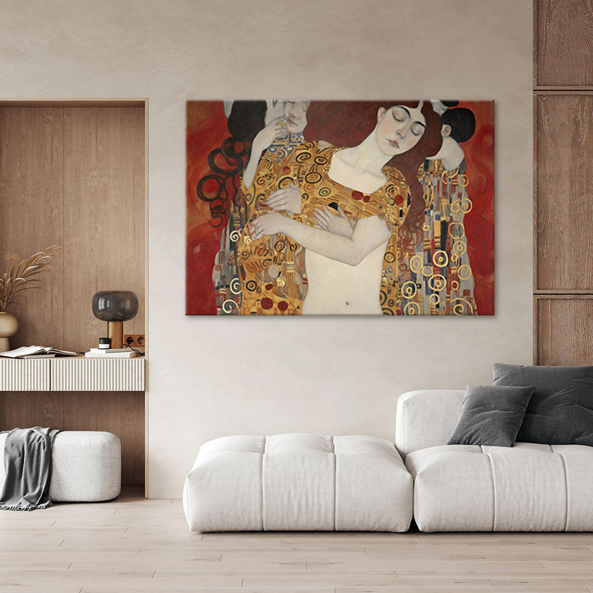 KUNSTDRUCK Gold 60/40 cm - Goldfarben, Textil (60/40cm) - KUNSTLOFT