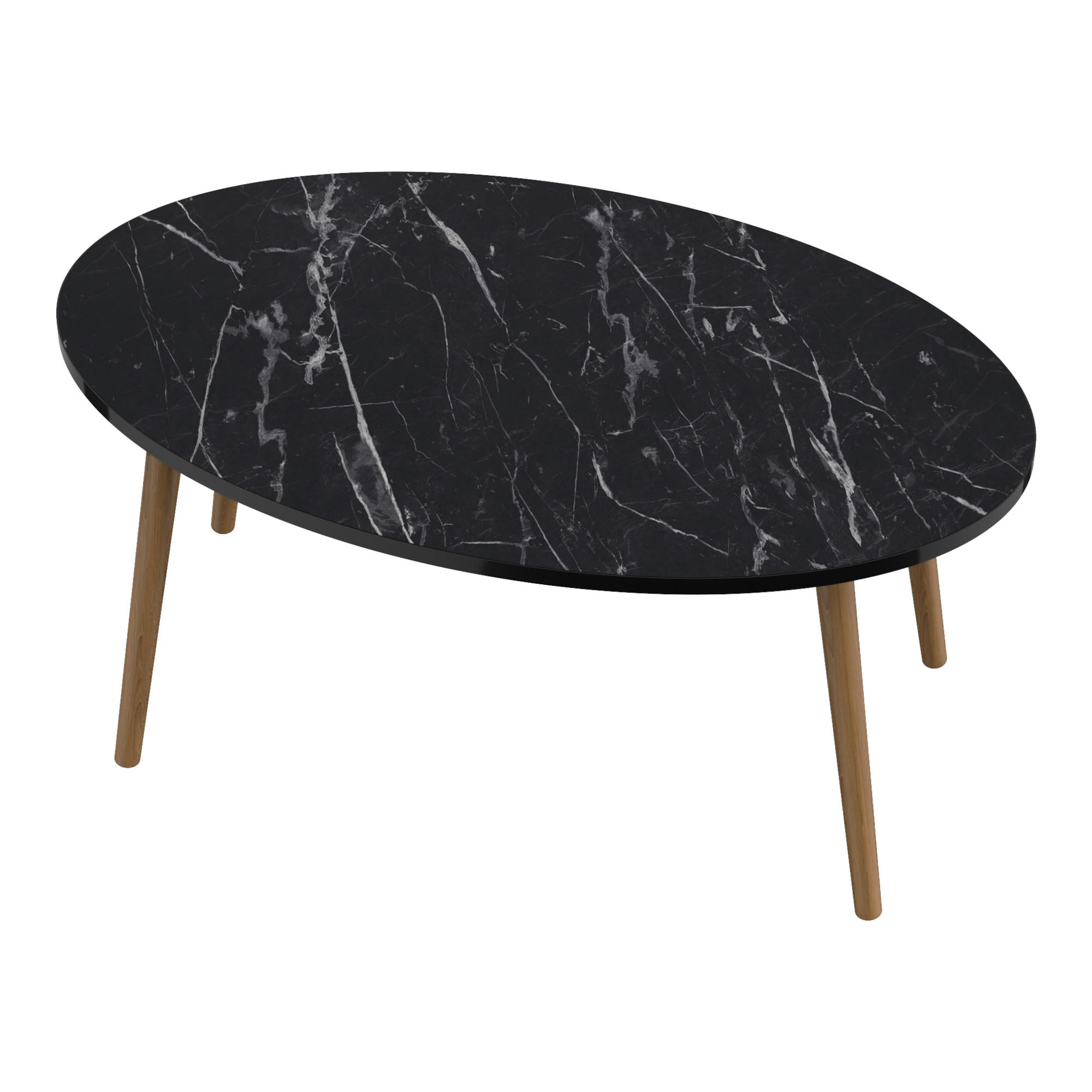 COUCHTISCH Sindal 90/50/41 - Schwarz, Holz (50/90/41cm) - [en.casa]