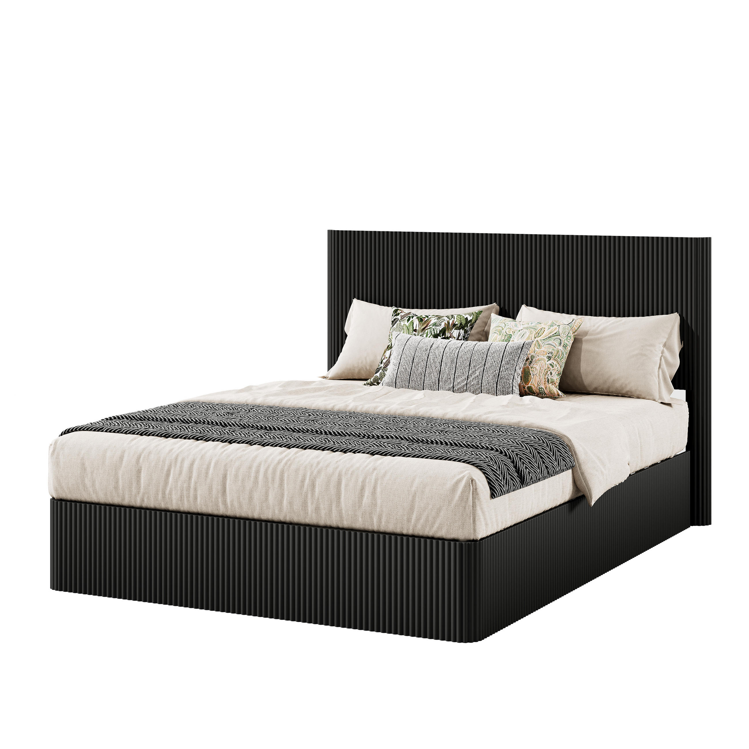 POLSTERBETT 160x200 cm Stauraum hydraulisch schwarz - Schwarz, Holzwerkstoff (160/200cm) - LEBENLANG
