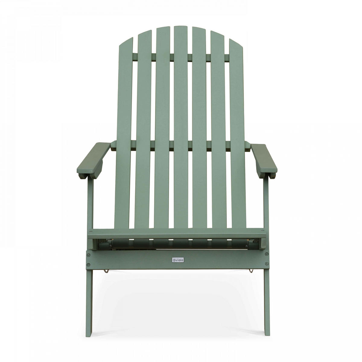 RELAXSESSEL, Grün - Grün, Holz (84/95/59cm) - Oviala
