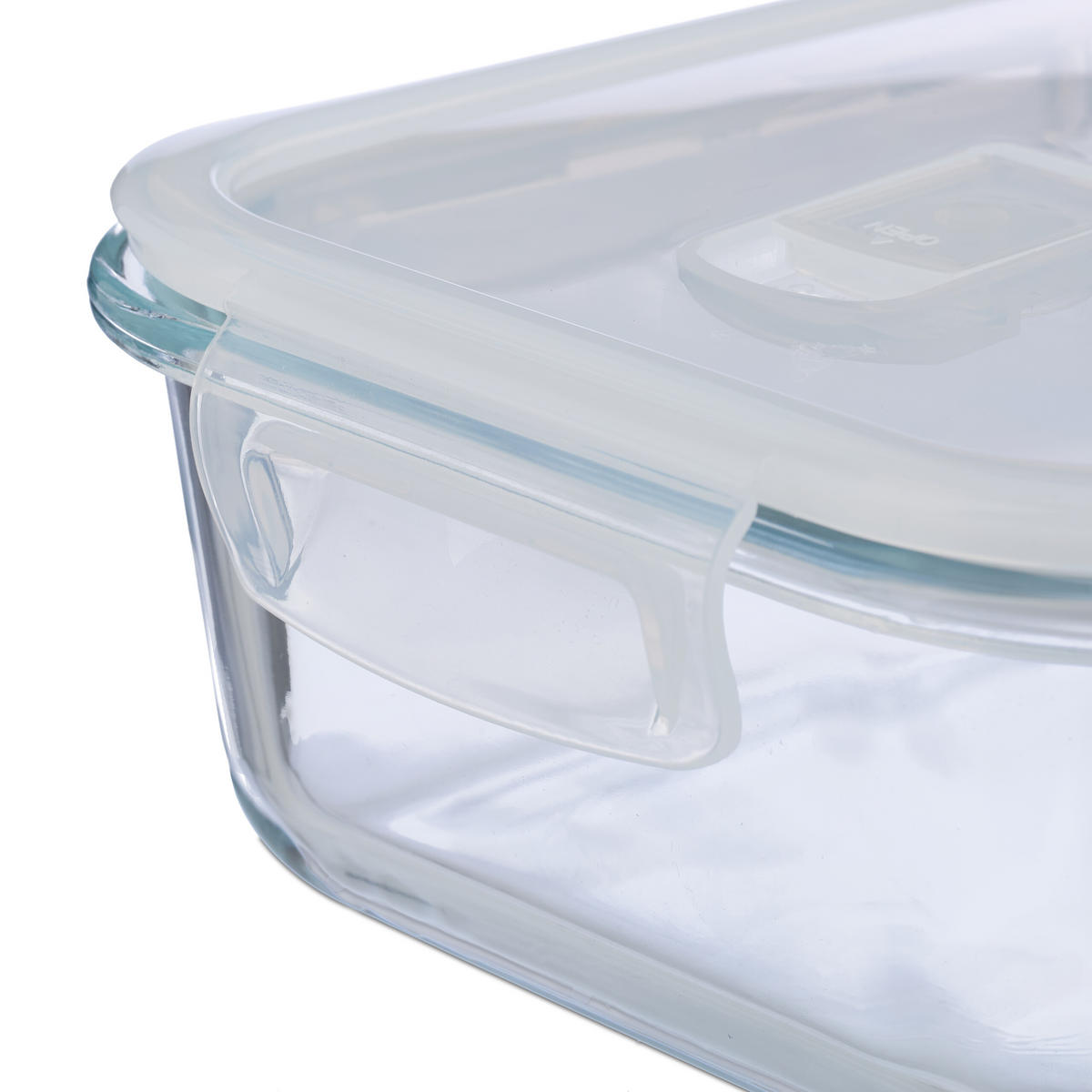 SÚPRAVA sklenených dóz - priehľadné, plast/sklo (20.5/7/16cm) - Relaxdays