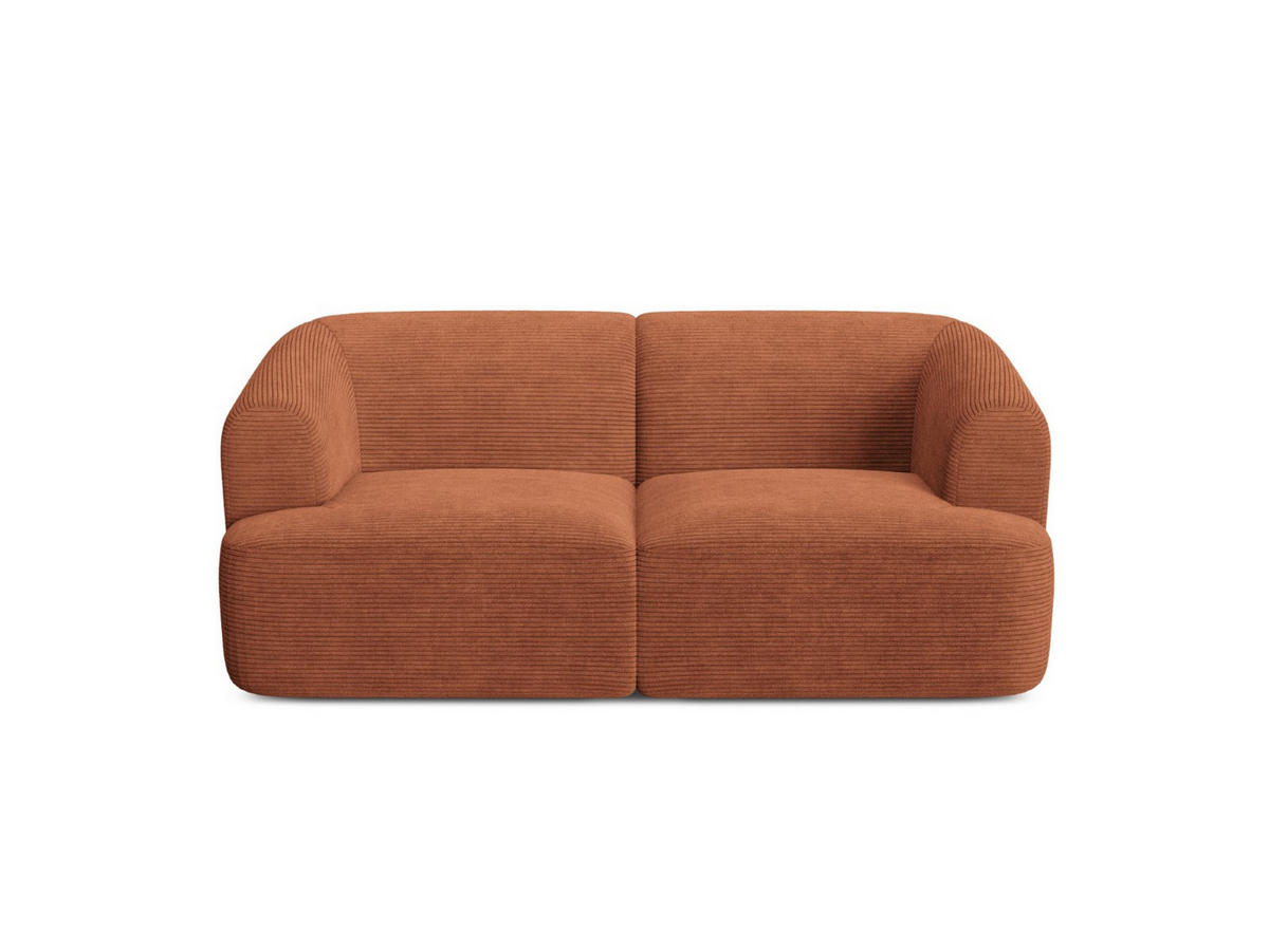 MODULARES-SOFA Campi aus Cord terrakotta 2 Sitzplätze - Terracotta, Textil (90/70/180cm) - Cosmopolitan Design