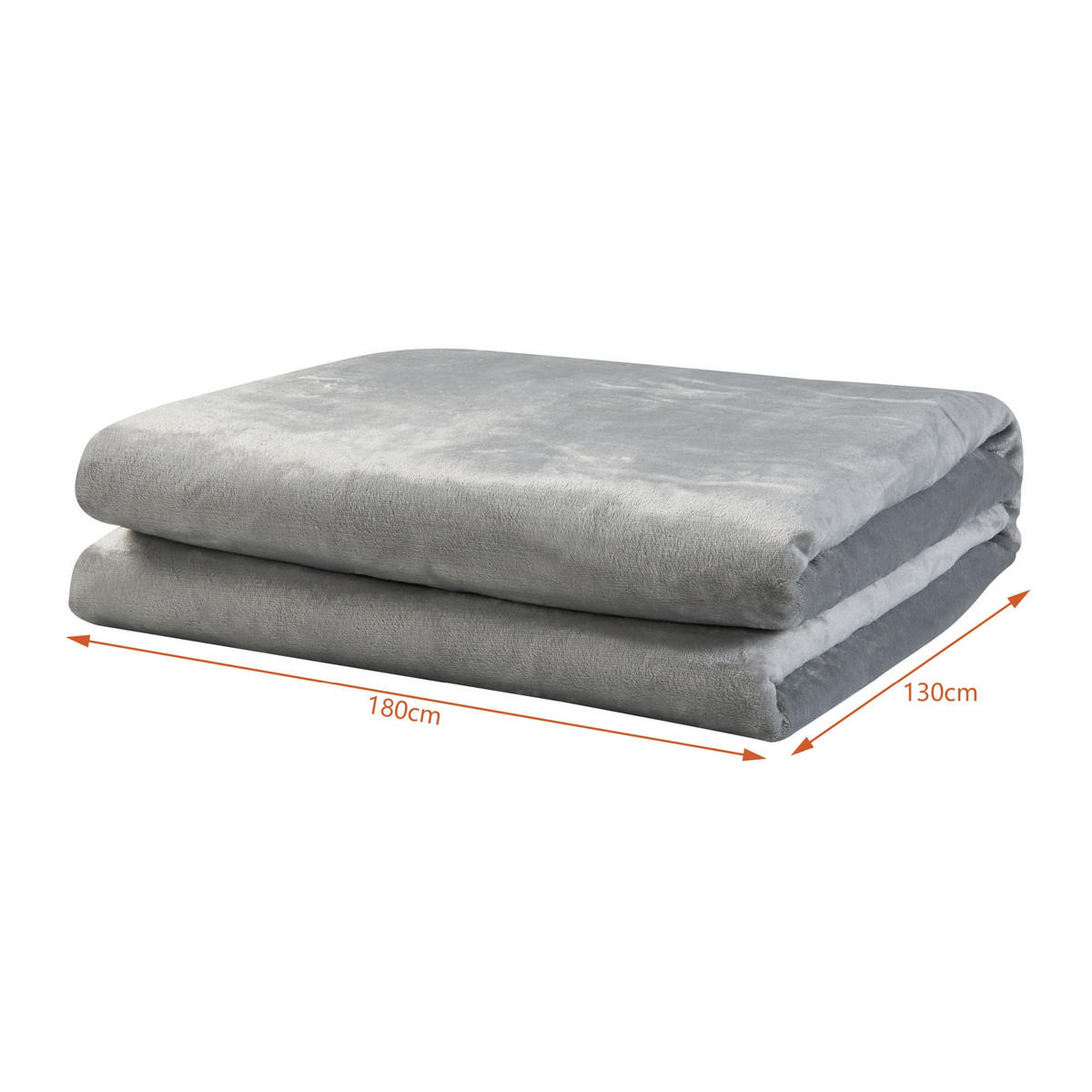 PŘIKRÝVKA Archi - tmavě šedá, textil (180/130cm) - [en.casa]